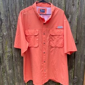 Bimini Bay 2XBimini Flats V Men's Short Sleeve Shirt Featuring BloodGuard Plus